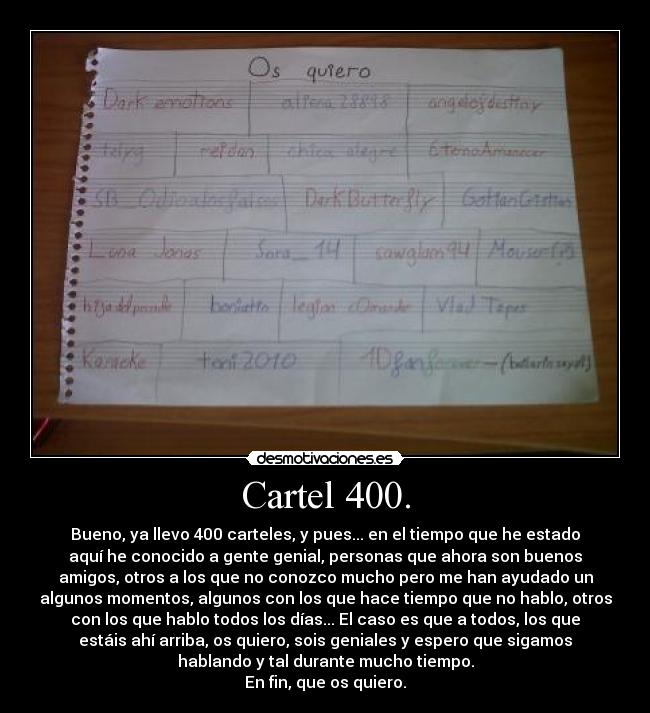 carteles imagen que estuve haciendo ayer vez los ejercicios sociales luego recupero desmotivaciones