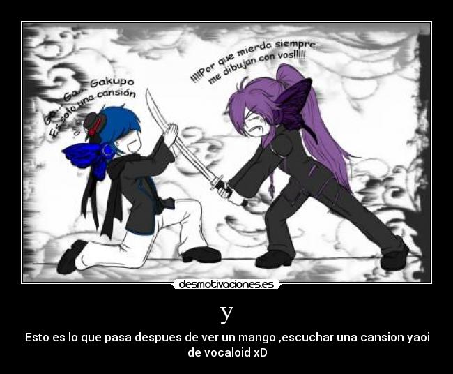 carteles vocaloid yaoi desmotivaciones