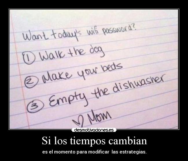 Si los tiempos cambian - 