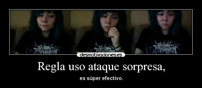 Regla uso ataque sorpresa, - 