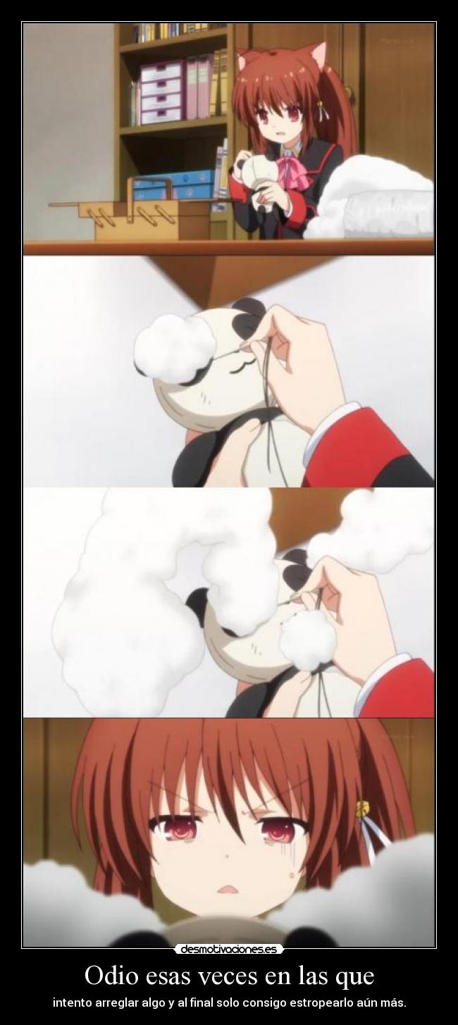 carteles odio harukaze anime gotian raptorhunters kirch theinmortals little busters desmotivaciones