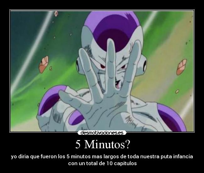 carteles dragon ball freezer minutos echos reales ifancia recuerdos desmotivaciones
