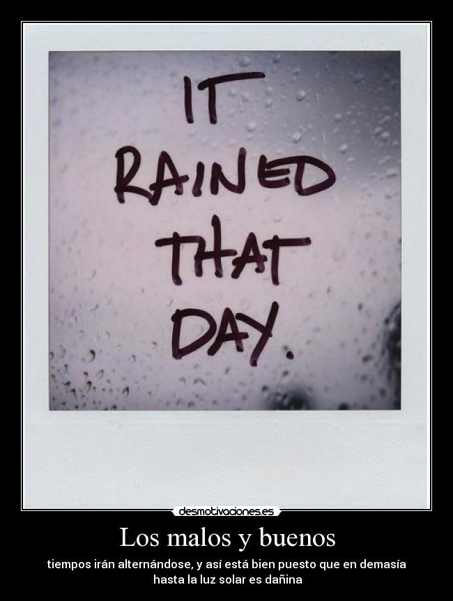 Los malos y buenos -