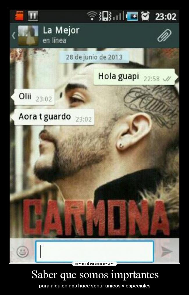 Saber que somos imprtantes - 