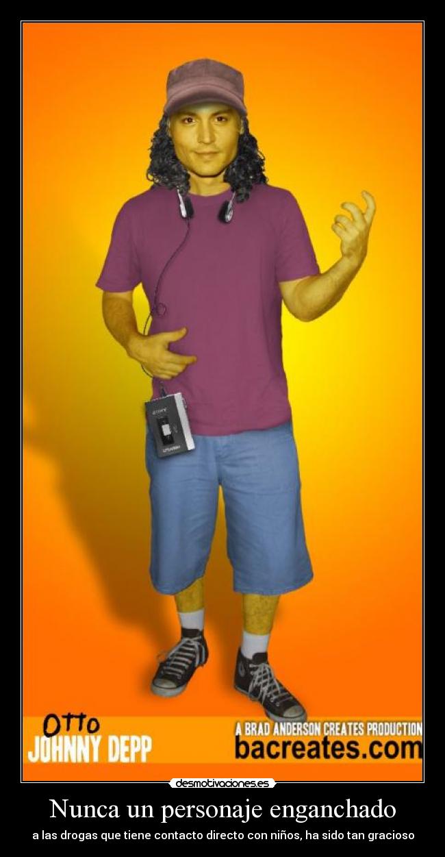 Nunca un personaje enganchado - a las drogas que tiene contacto directo con niños, ha sido tan gracioso