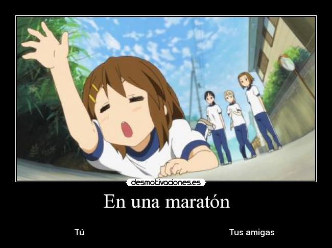 En una maratón -