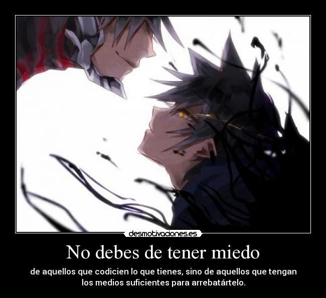 No debes de tener miedo - 