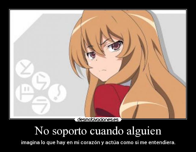 No soporto cuando alguien -