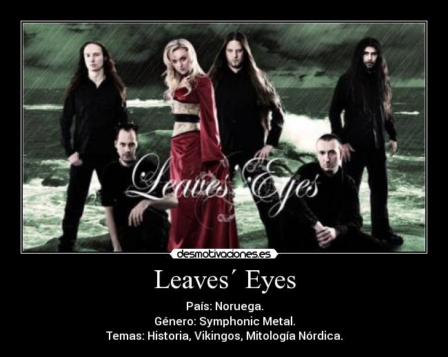 carteles leaves eyes symphonic metal desmotivaciones