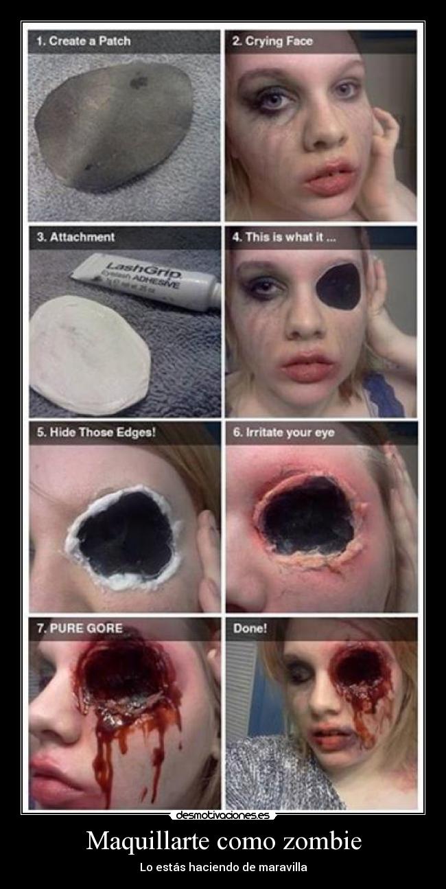 Maquillarte como zombie -