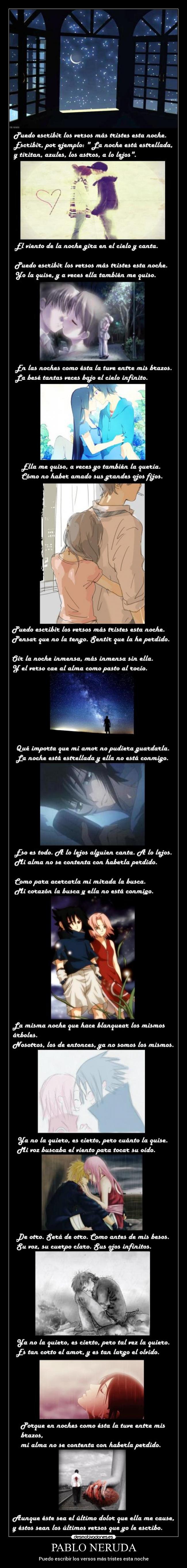 PABLO NERUDA - Puedo escribir los versos más tristes esta noche