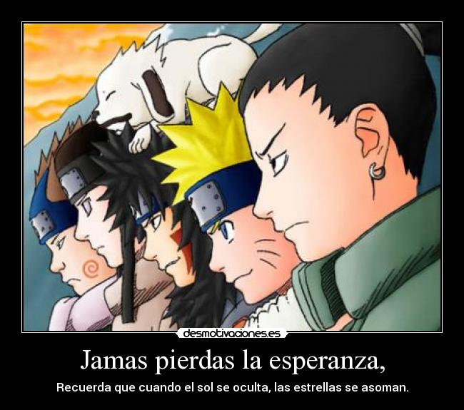 carteles esperanza naruto desmotivaciones