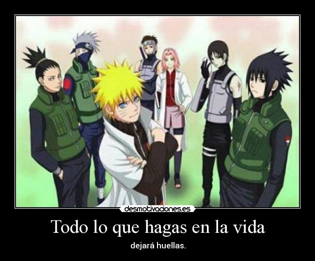 carteles vida naruto desmotivaciones