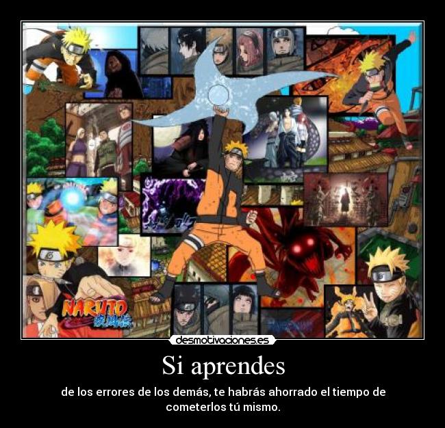 carteles naruto desmotivaciones