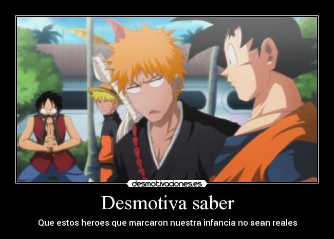 carteles anime desmotivaciones