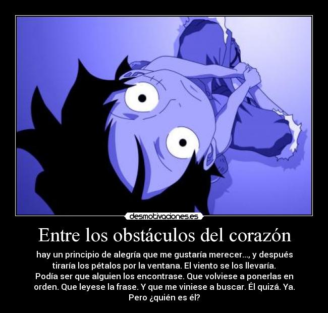 Entre los obstáculos del corazón -