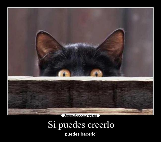 Si puedes creerlo - puedes hacerlo.