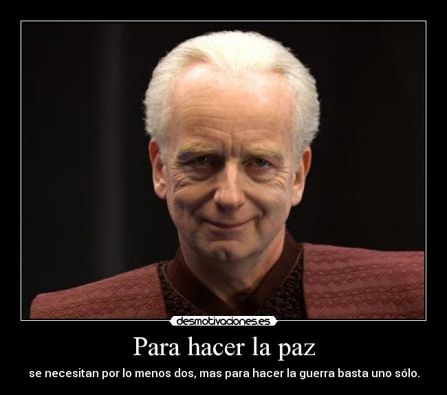 Para hacer la paz -
