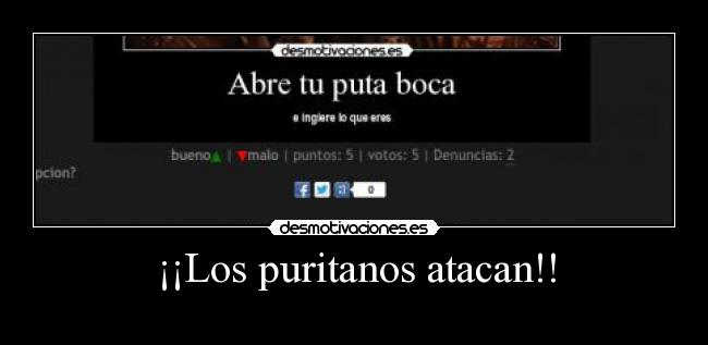 ¡¡Los puritanos atacan!! -