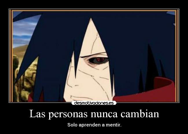 Las personas nunca cambian -