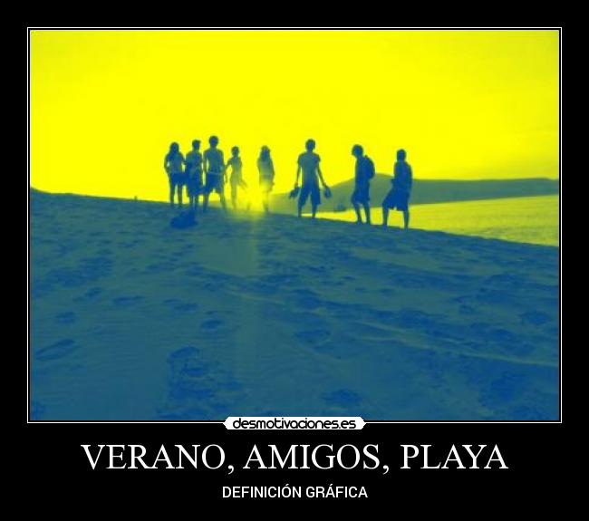 VERANO, AMIGOS, PLAYA - DEFINICIÓN GRÁFICA