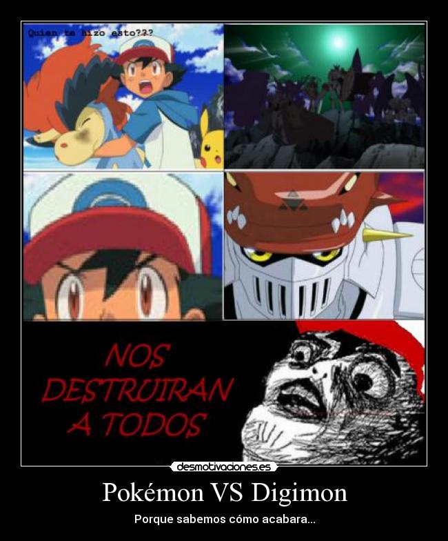 Pokémon VS Digimon - Porque sabemos cómo acabara...