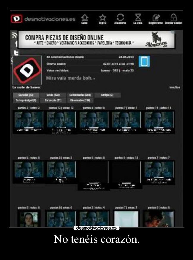 No tenéis corazón. - 