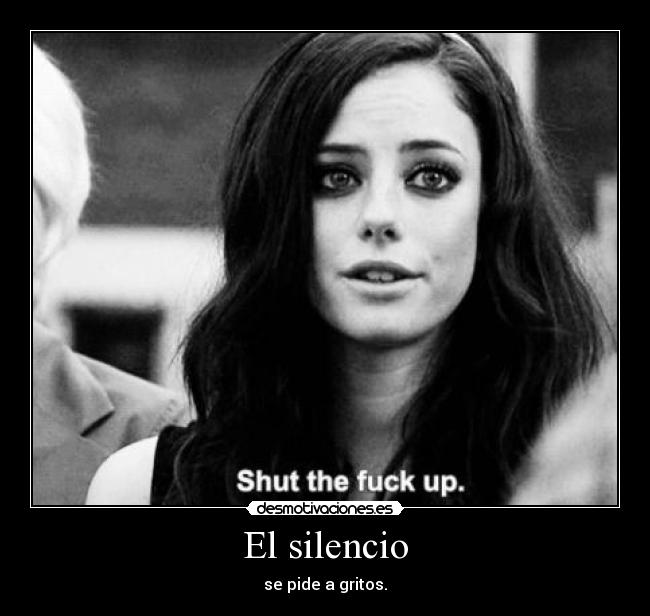 El silencio -