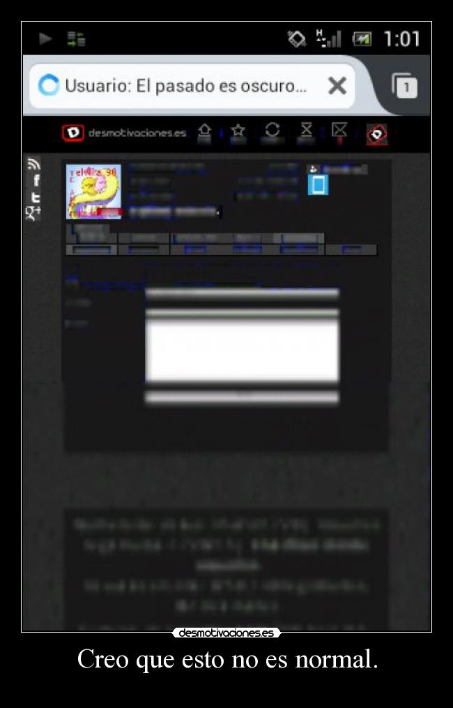 Creo que esto no es normal. - 