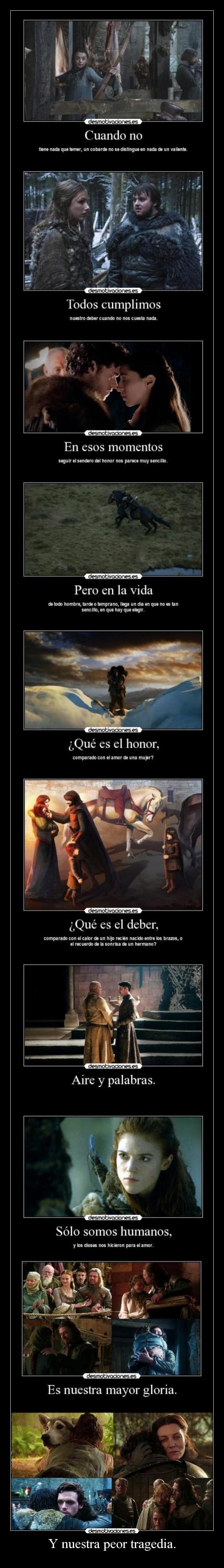 carteles megacartel jdt cdhyf terminado arya sansa ned robb stark jonnieve catelyn tully ygritte menique desmotivaciones