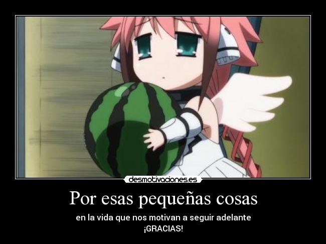 Por esas pequeñas cosas -