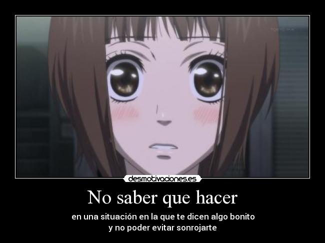 carteles anime sonrojada desmotivaciones