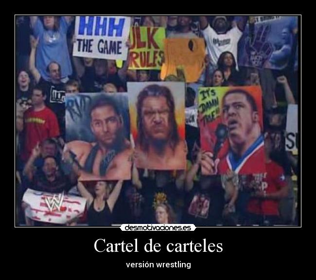 Cartel de carteles - versión wrestling