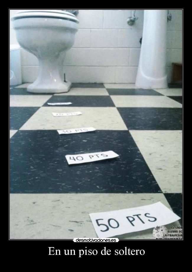 En un piso de soltero -