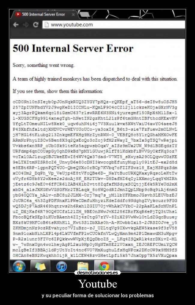 Youtube - y su peculiar forma de solucionar los problemas
