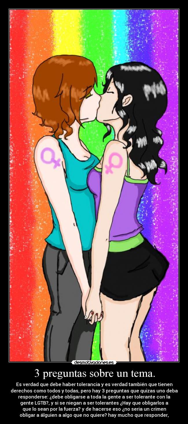 3 preguntas sobre un tema. -