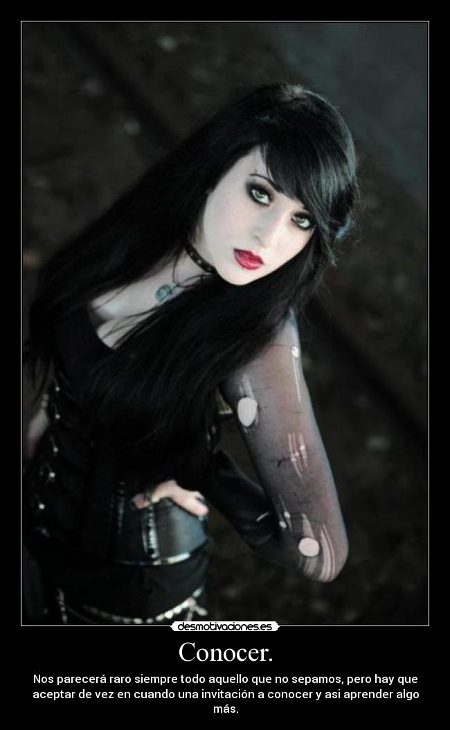 carteles conocer gothic girl desmotivaciones