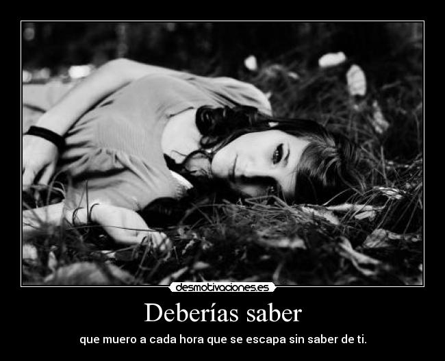 Deberías saber - 