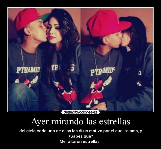 Ayer mirando las estrellas -