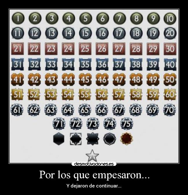 Por los que empesaron... - Y dejaron de continuar...