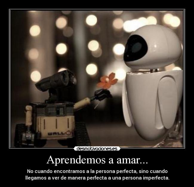Aprendemos a amar... -