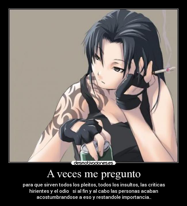 A veces me pregunto -