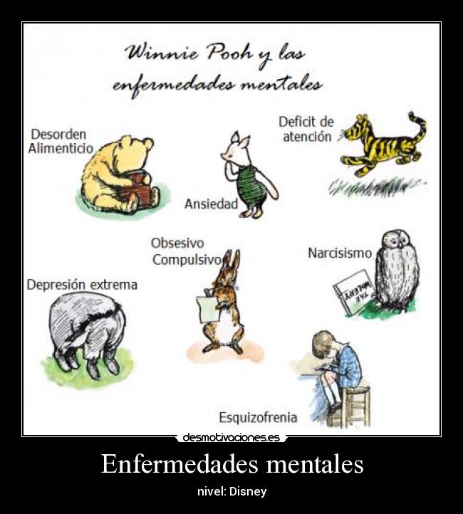 Enfermedades mentales - nivel: Disney