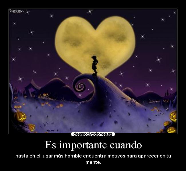 Es importante cuando -