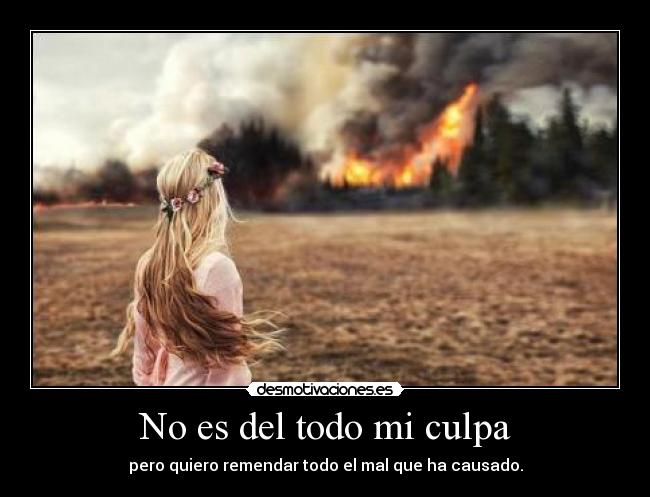 No es del todo mi culpa -