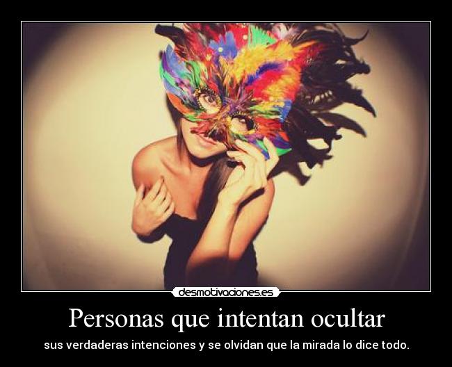 Personas que intentan ocultar -