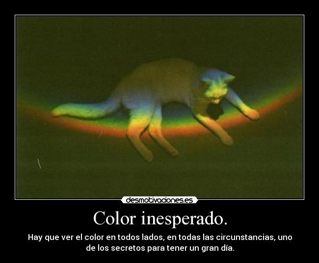 Color inesperado. -