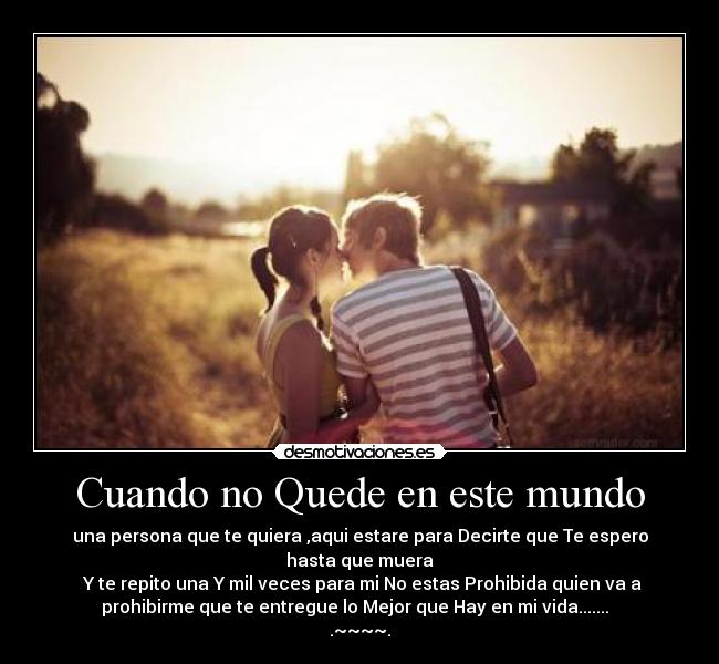 Cuando no Quede en este mundo -