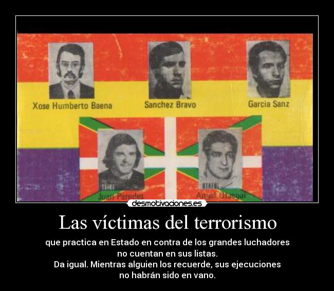Las víctimas del terrorismo -
