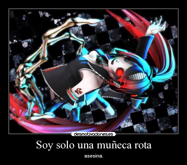 carteles anime otaku miku hatsune vocaliod mukuro attack devilbrigade desmotivaciones